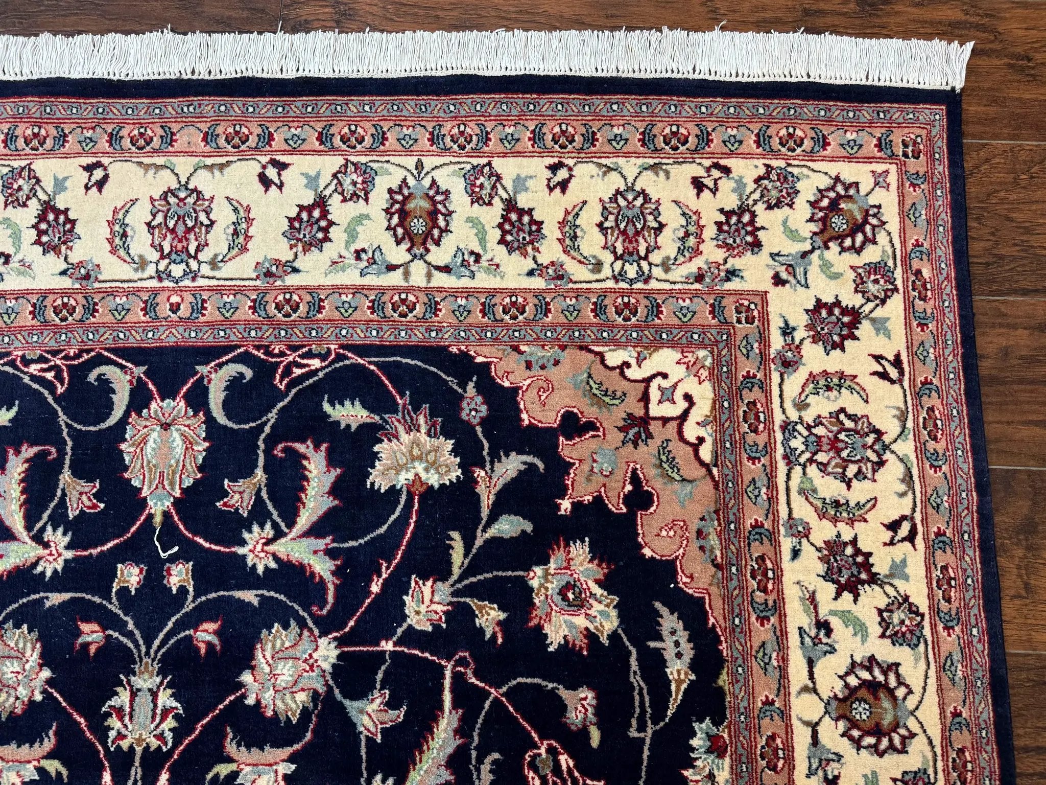 Navy Blue Pak Persian Rug 6x10, Floral Medallion, Traditional Persian Area Rug, Fine 240 KPSI by Jewel Rugs