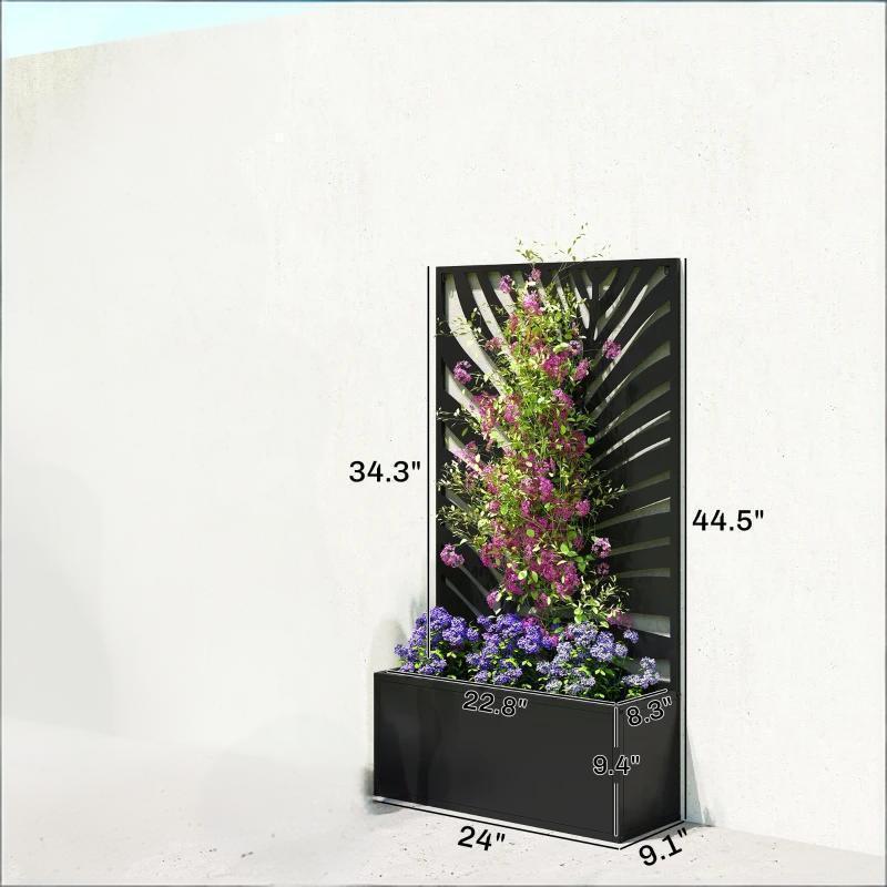 Freestanding Plant Bed, Wall Mounted Flower Bed, Raised Garden Bed by HouseOfZazla