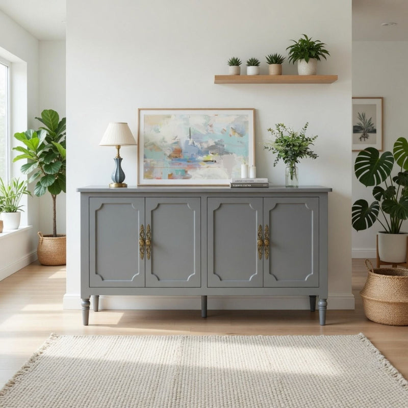 Vintage Buffet Cabinet With Adjustable Shelves by HouseOfZazla