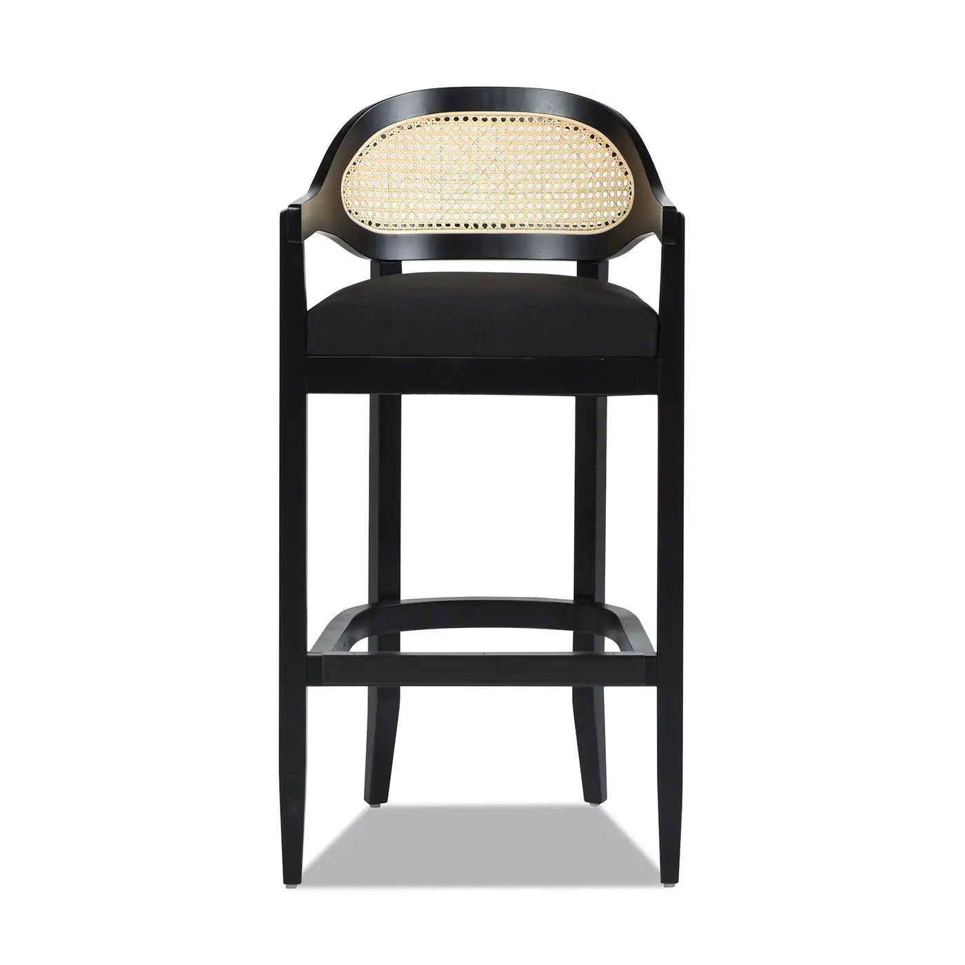 Americana - Mid-Century Modern Cane Back Counter Stool by Unique Piece Furniture