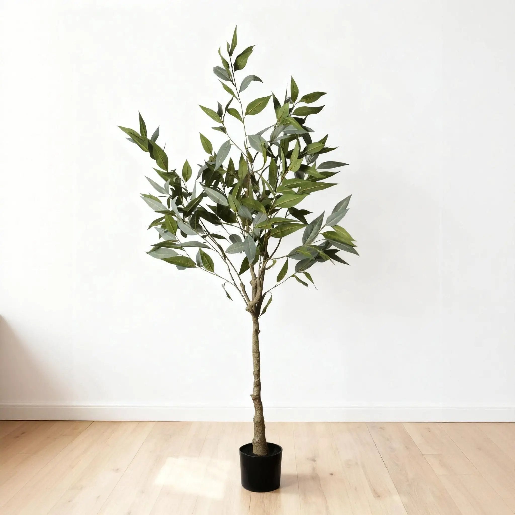 5Ft Realistic Artificial Eucalyptus Tree In Pot With Lush Leaves For Home Office Decor - Green Leaves by Unique Piece Furniture