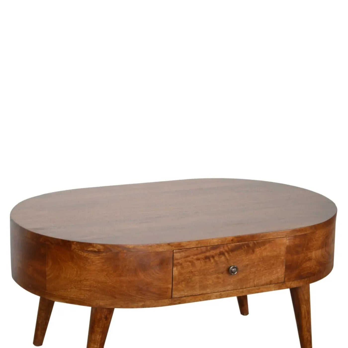 Rounded Wood Table by Unique Piece Furniture