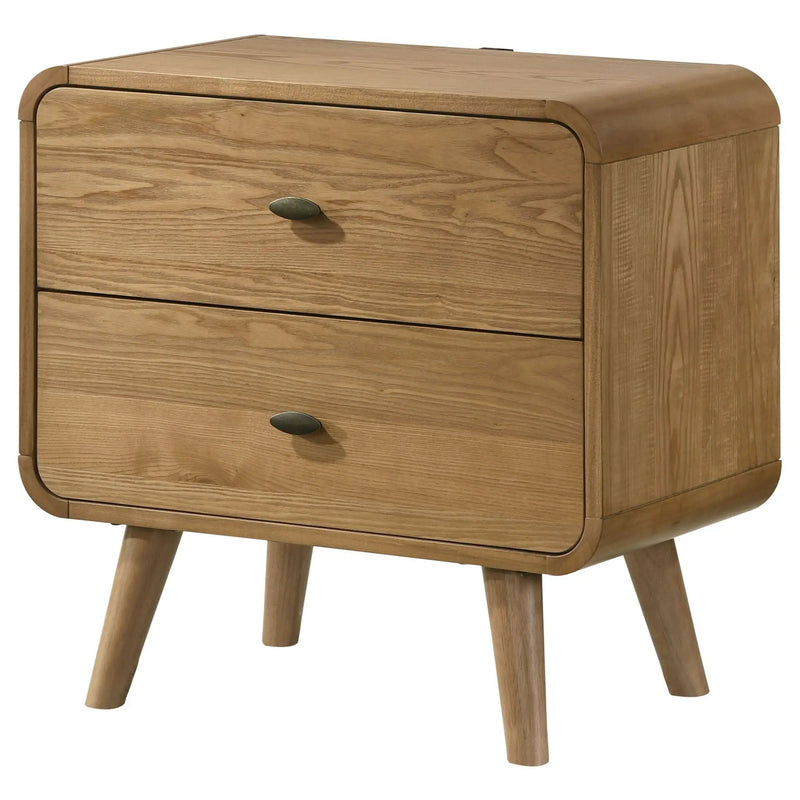 Robyn 2-drawer Nightstand Bedside Table Light Ash by Unique Piece Furniture