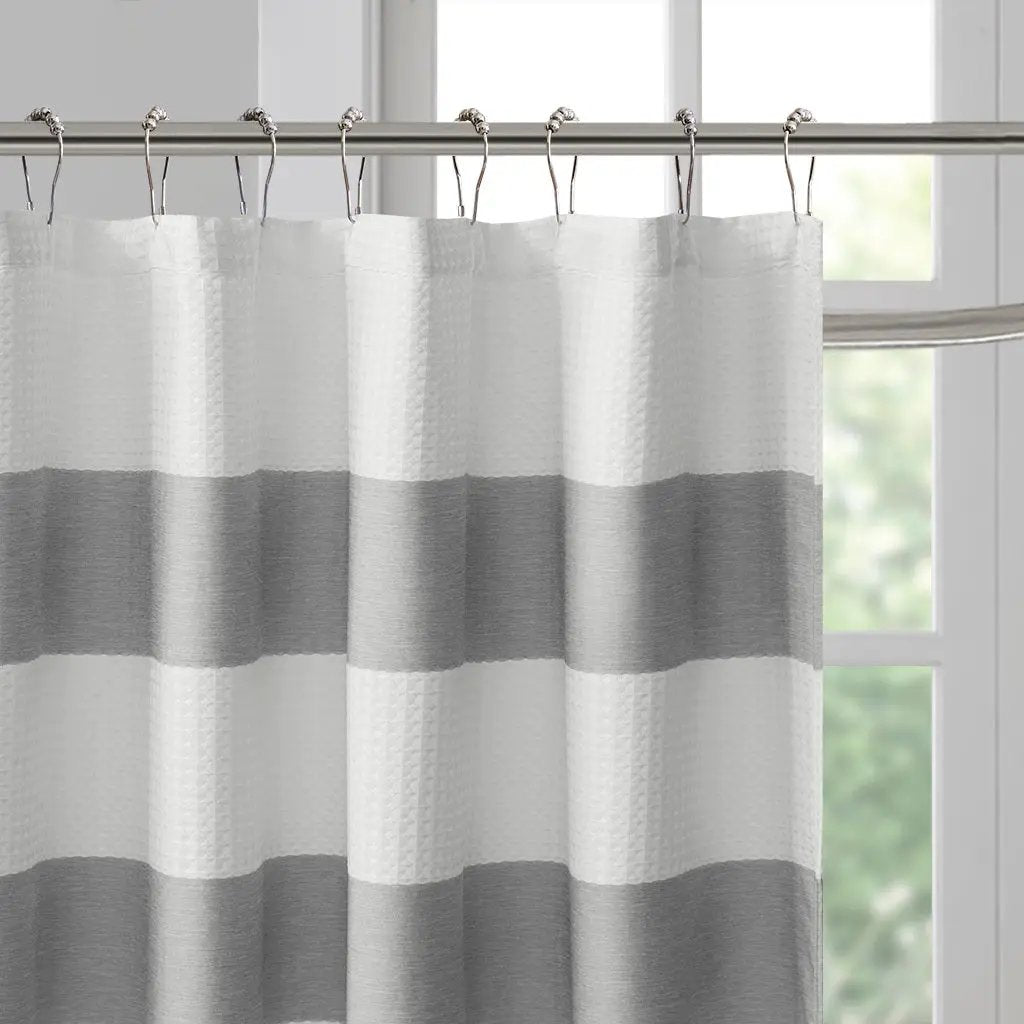 Shower Curtain with 3M Treatment Grey 72x72" by HouseOfZazla
