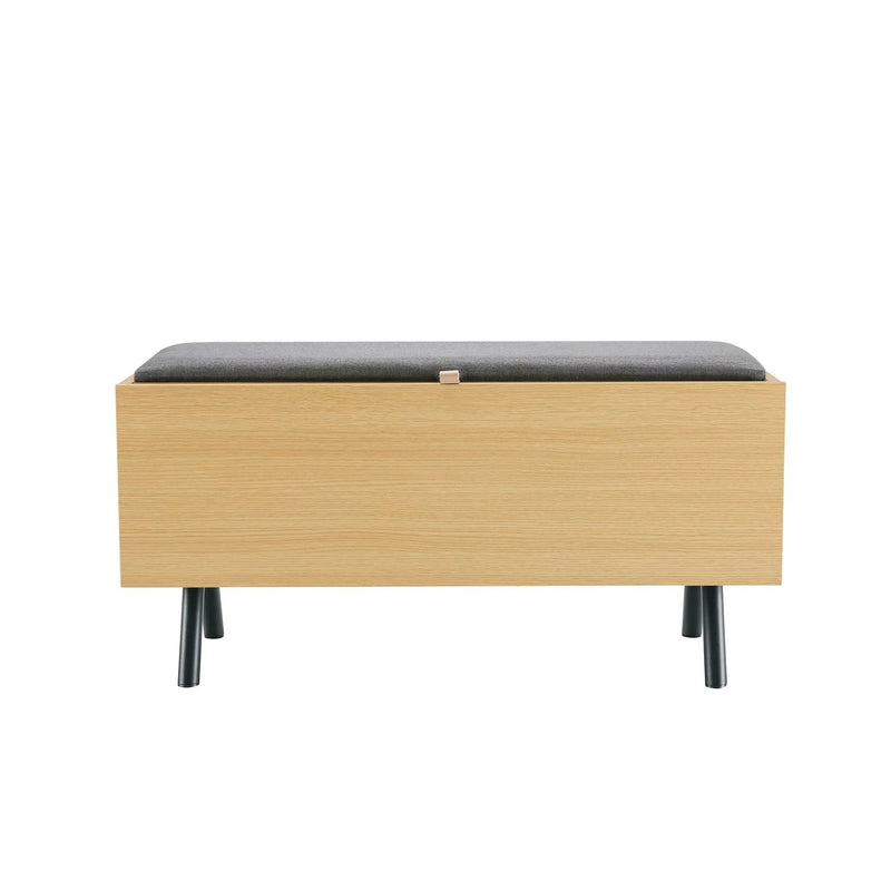 Paloma - Accent Storage Bench With Lift Top - Light Oak by HouseOfZazla