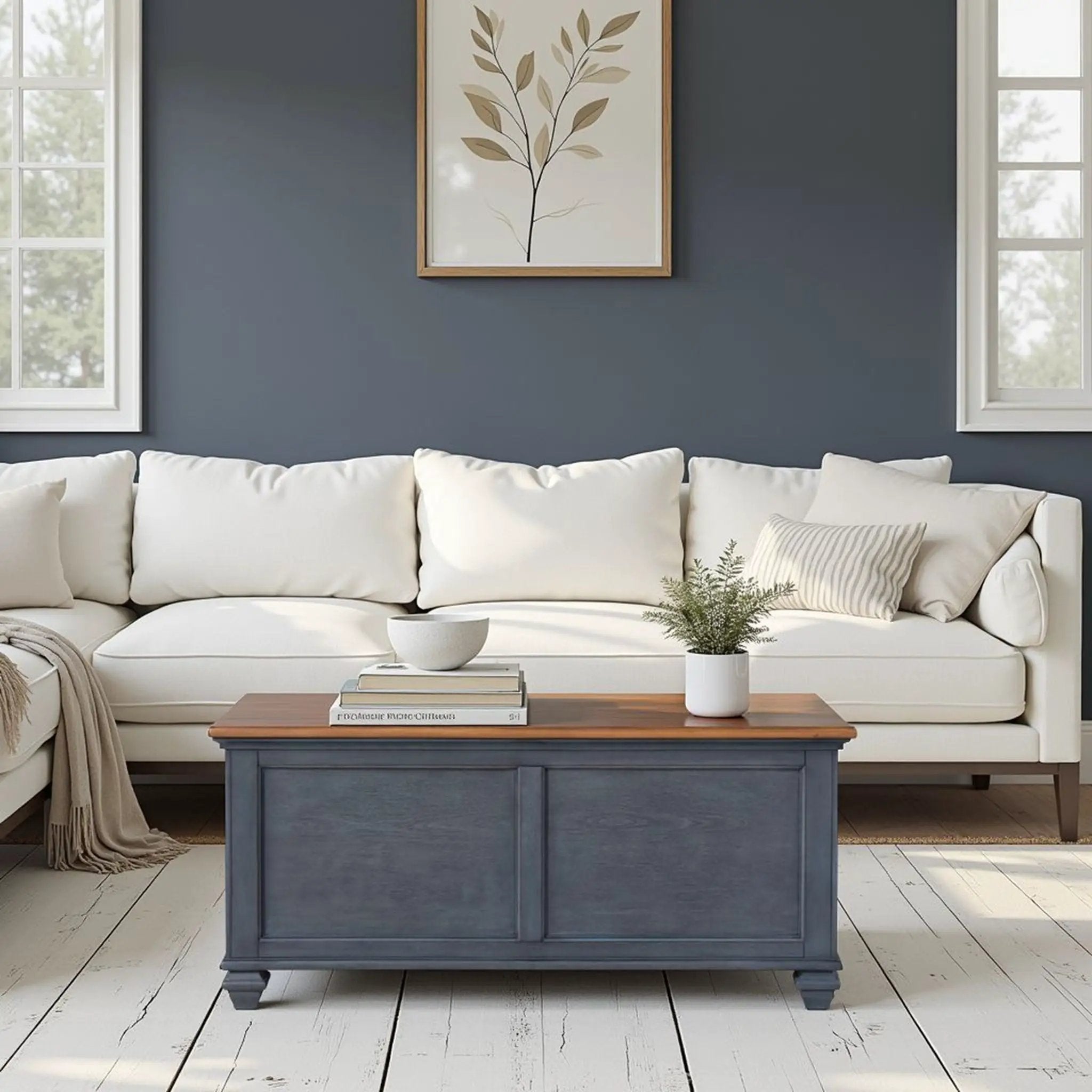 Lift-Top Coffee Table - Blue by Unique Piece Furniture