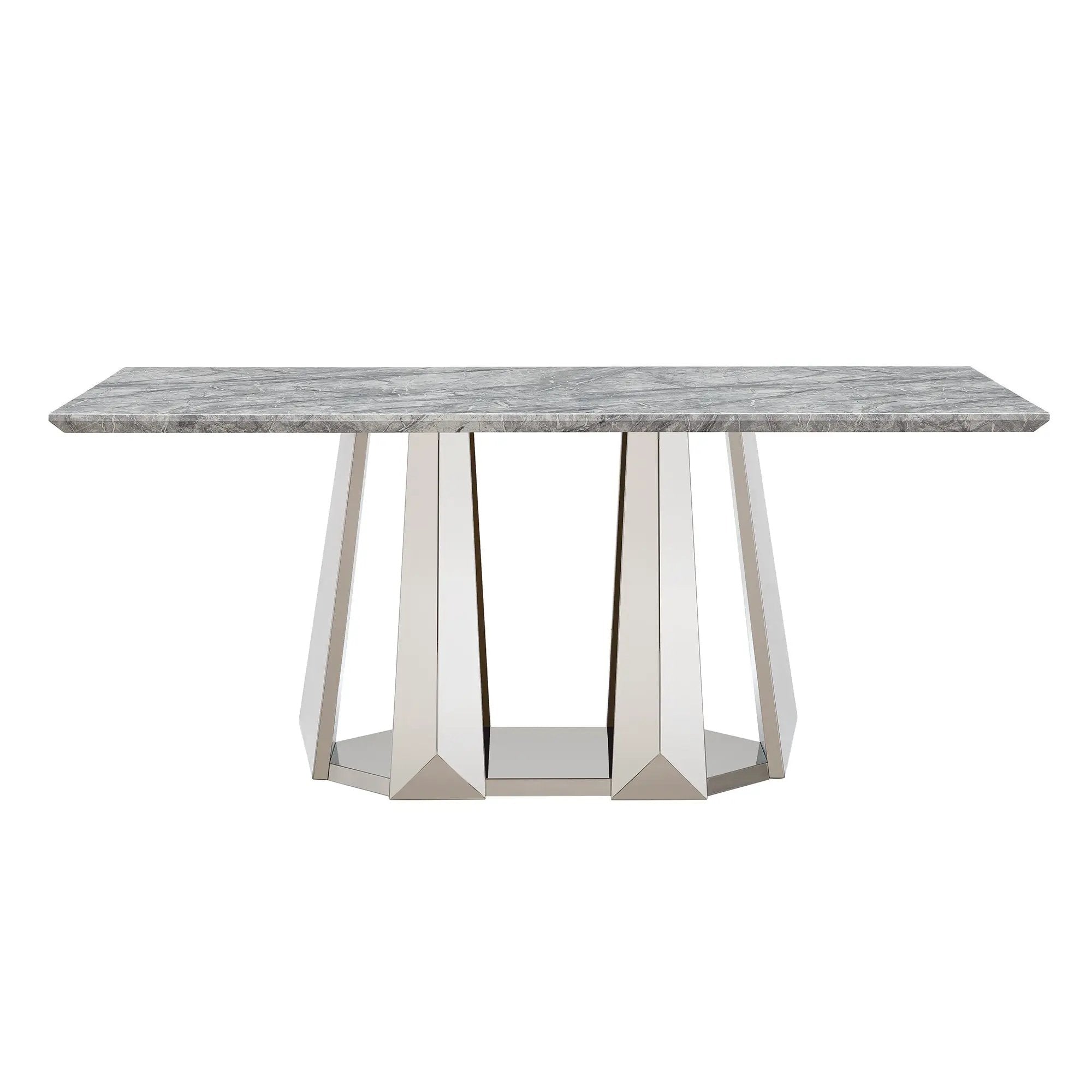 Marble Dining Table for 6 People by HouseOfZazla