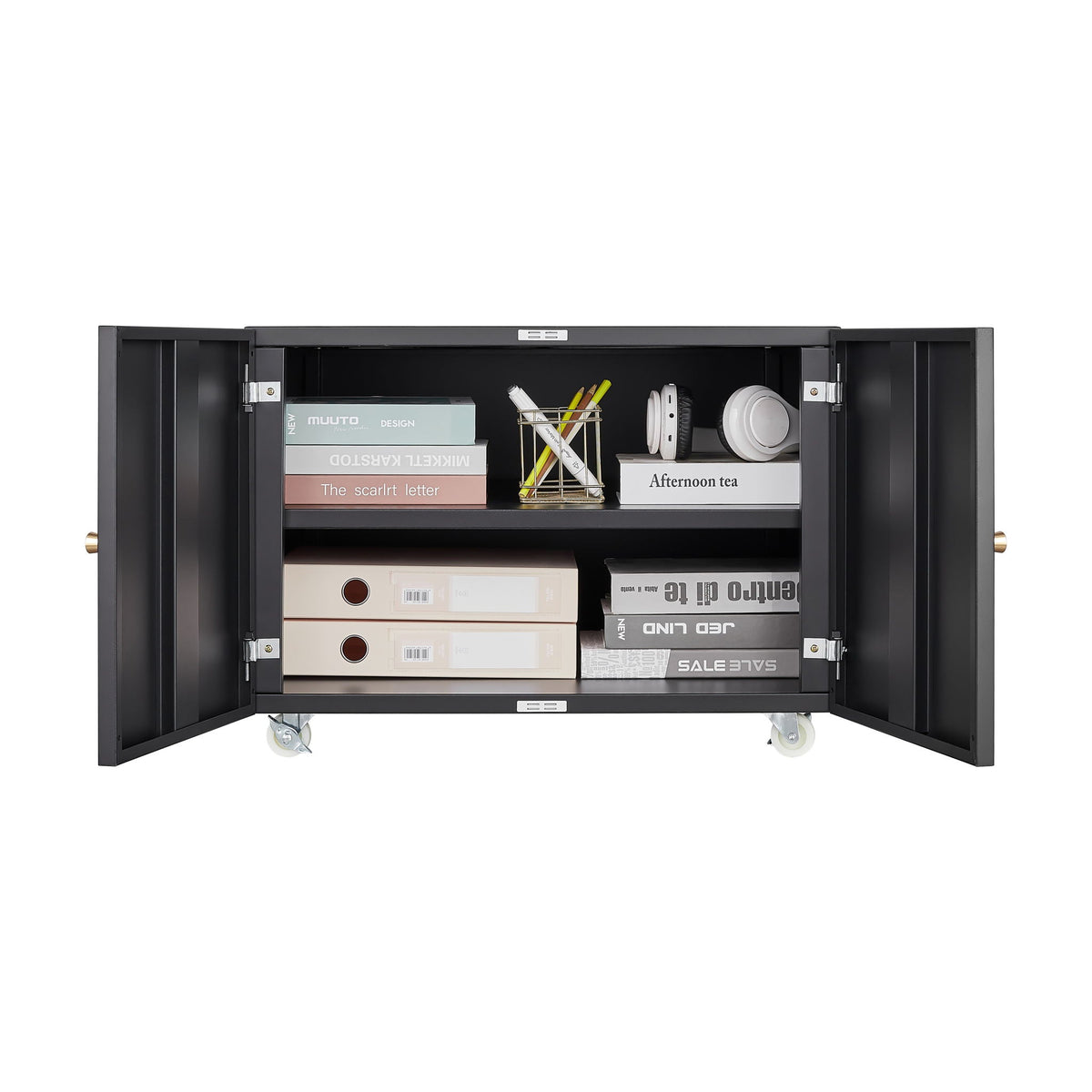 Office Furniture Copier Cabinet 2 Door Steel Copier Stand Mobile Pedestal File Printer Stand, photo 22 of 28