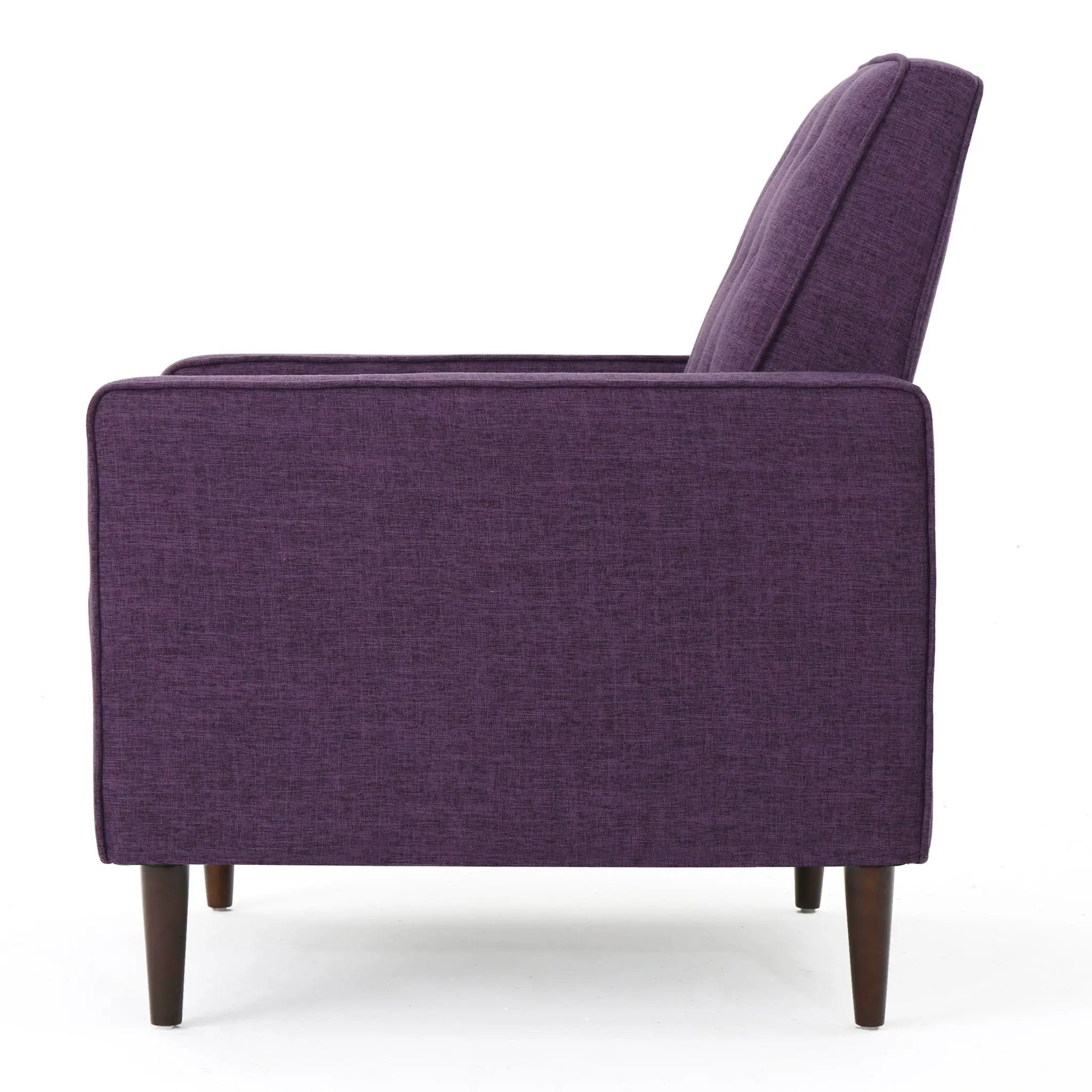 Mid-Century Modern Recliner With Button Tufted Waffle Stitch by HouseOfZazla