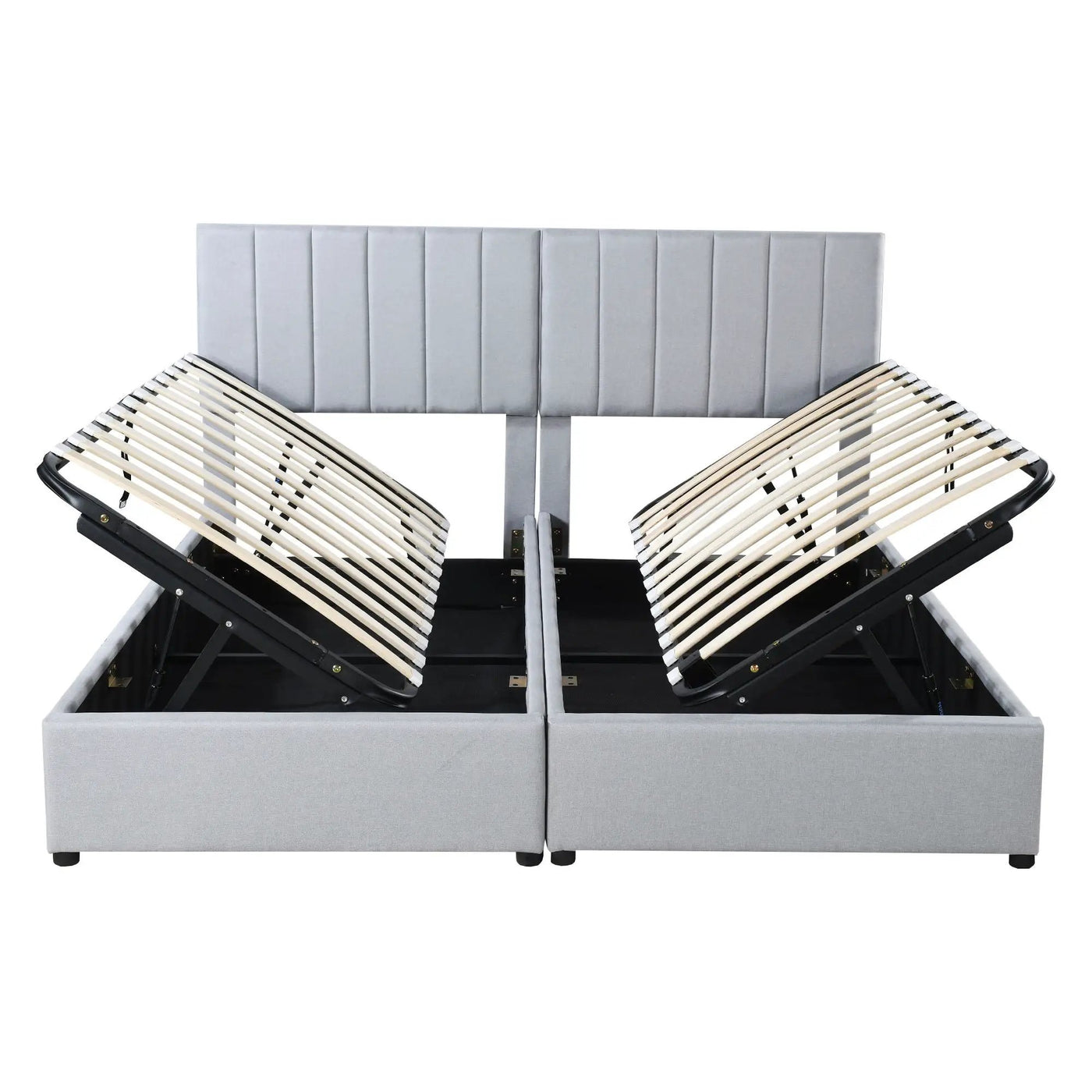 Upholstered Platform Bed With A Hydraulic Storage System by Unique Piece Furniture