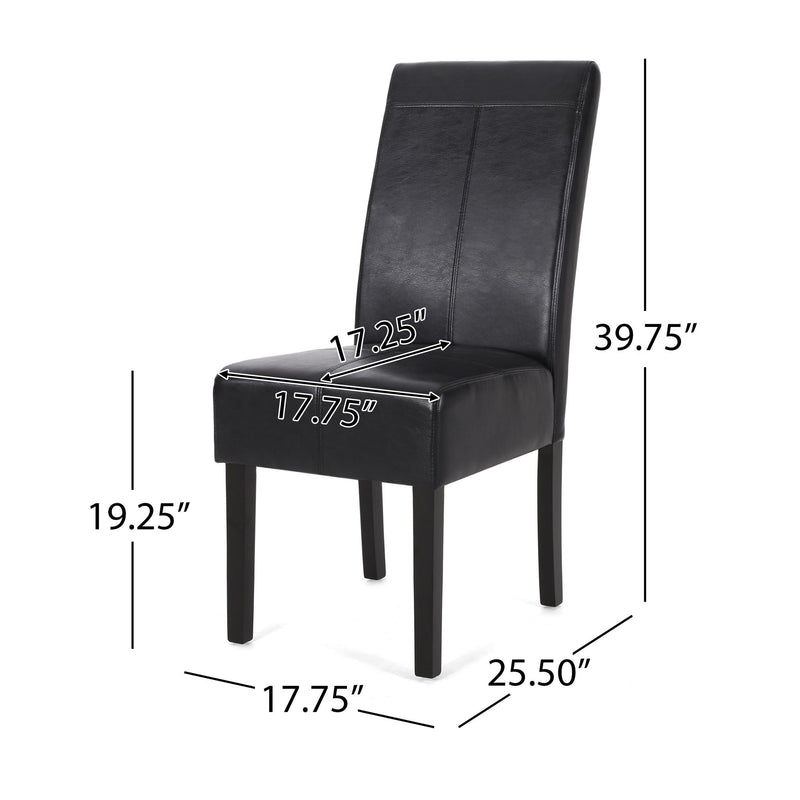 Pertica Dining Upholstered Armless Chairs (Set of 2) by HouseOfZazla