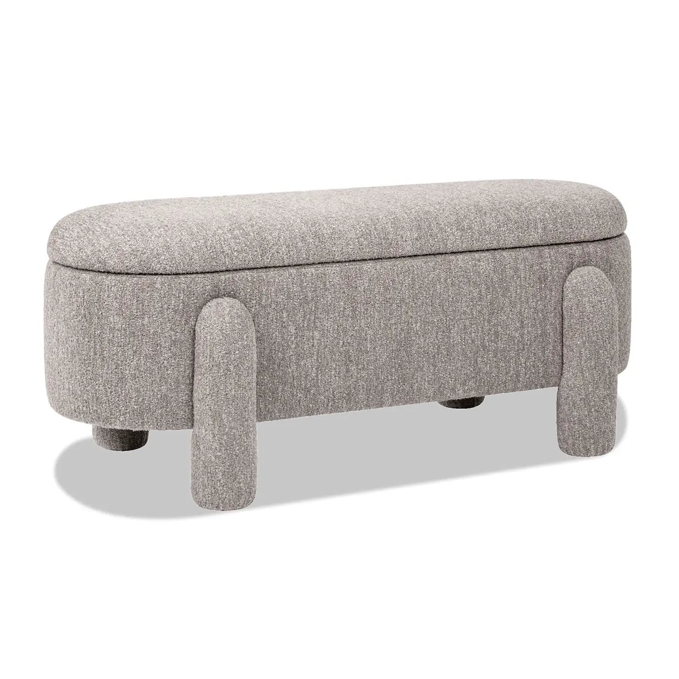 Hugo - Oval Fully Upholstered Storage Bench by Unique Piece Furniture
