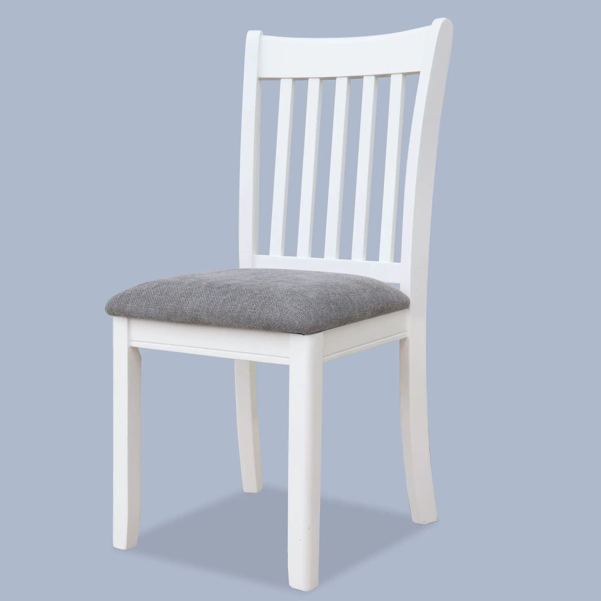 Modern Dining Chair, Wooden Back, Cushion Seats (Set of 2) by HouseOfZazla
