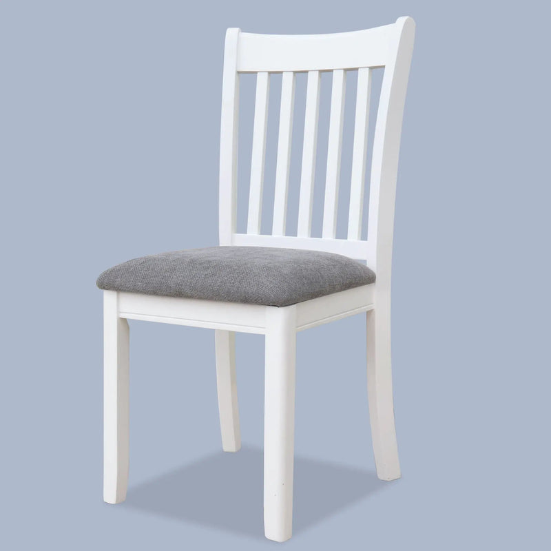 Modern Dining Chair, Wooden Back, Cushion Seats (Set of 2) by HouseOfZazla