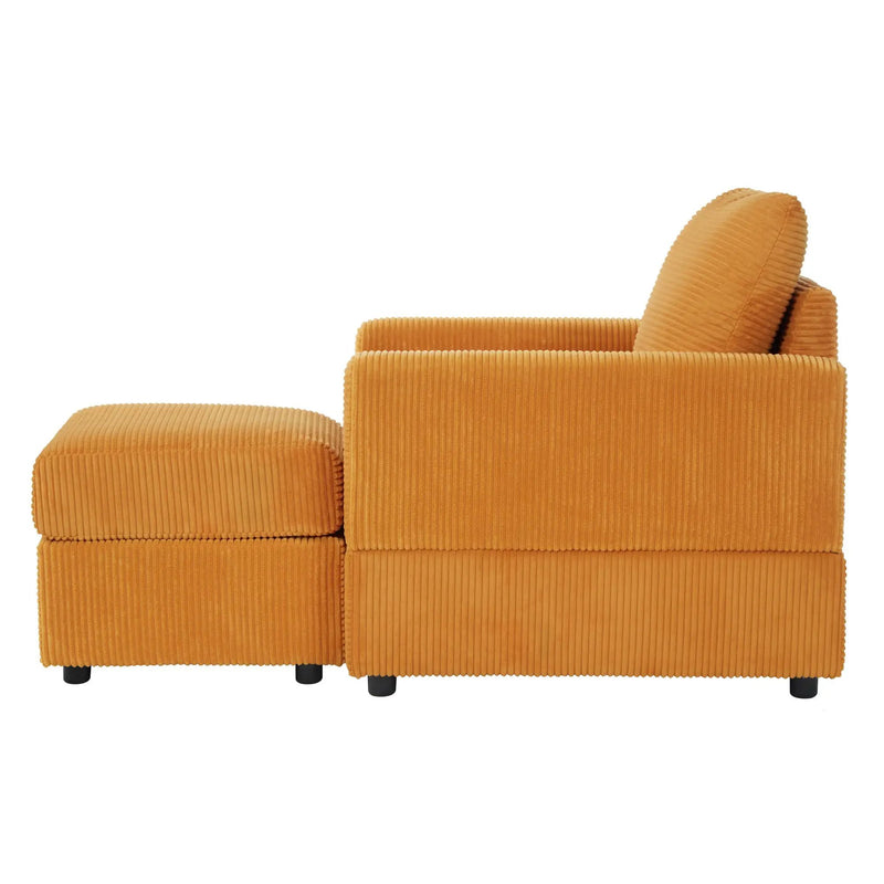 Classic Corduroy Chaise Lounge by HouseOfZazla
