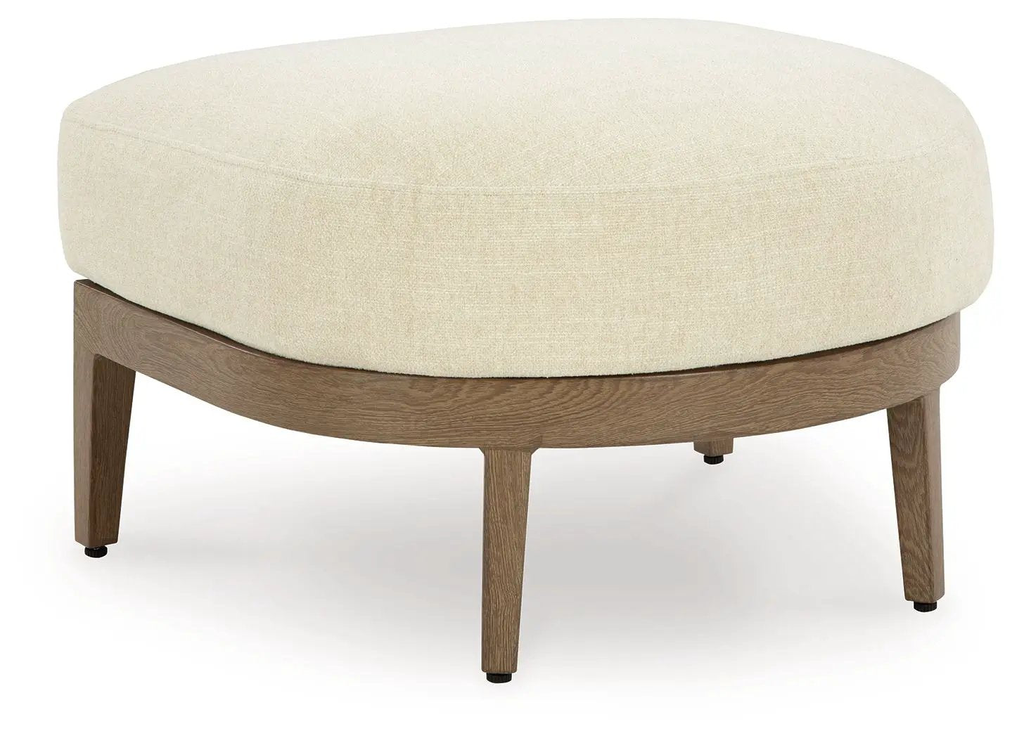 Serene Bay - Ottoman With Cushion - Dark Brown / White by Unique Piece Furniture