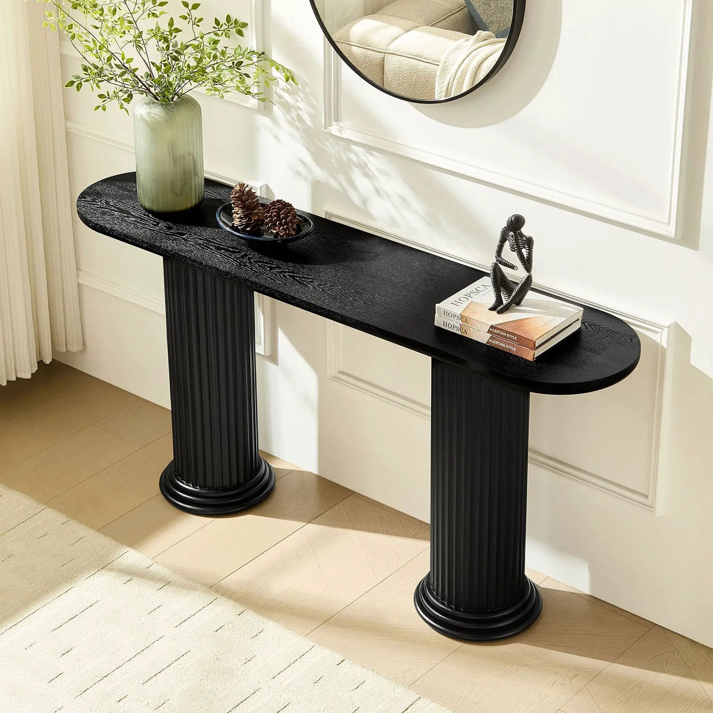62.99 Inch Modern Design Console Table with Roman-Style Legs by HouseOfZazla