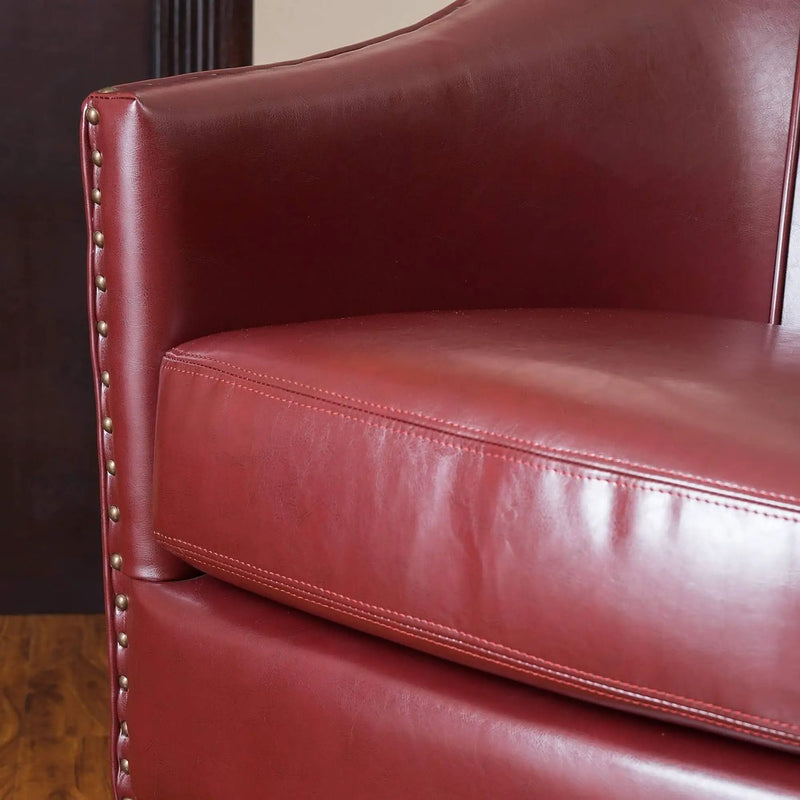 Enigmatica Upholstered Club Chair with Nailhead Trim by HouseOfZazla