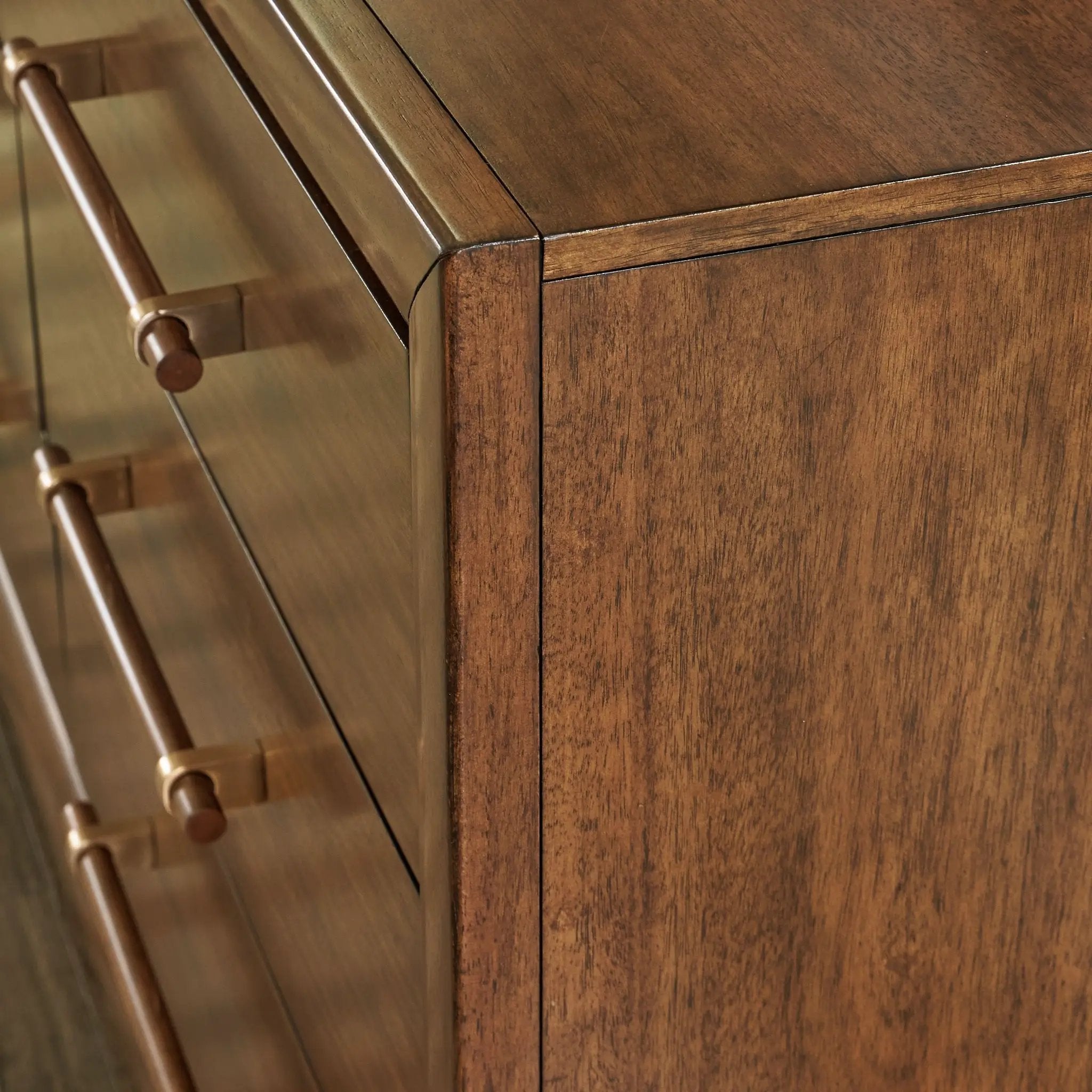 Lyncott - Dresser And Mirror - Brown by Unique Piece Furniture