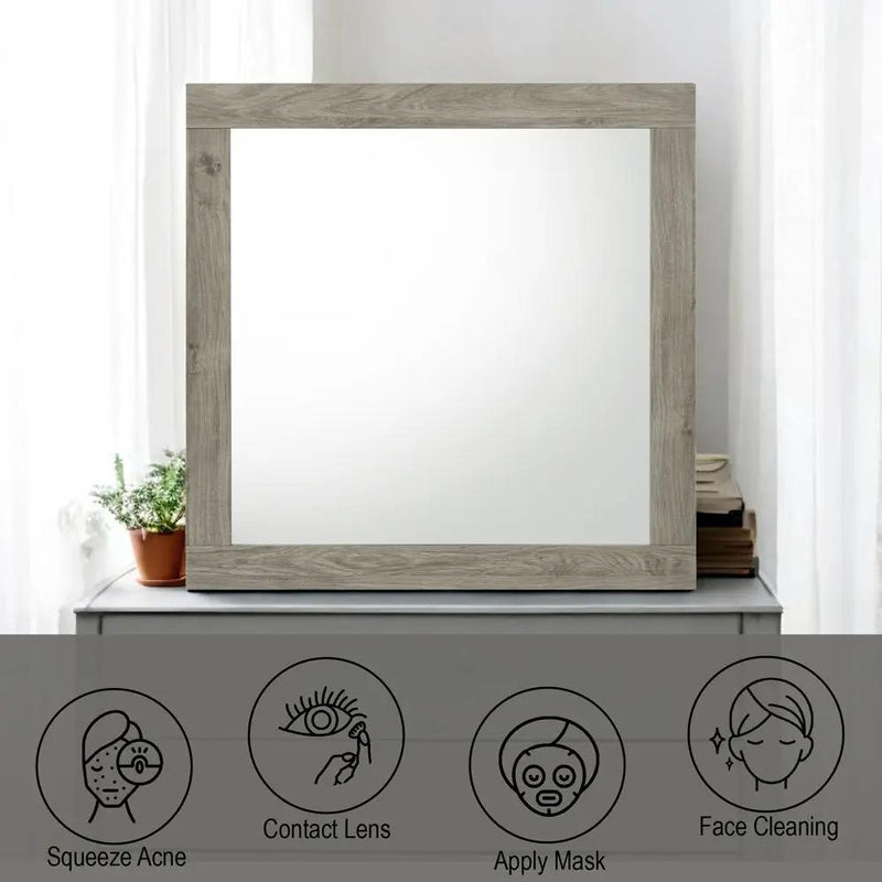 Mari - Mirror - Light Gray Finish by Unique Piece Furniture