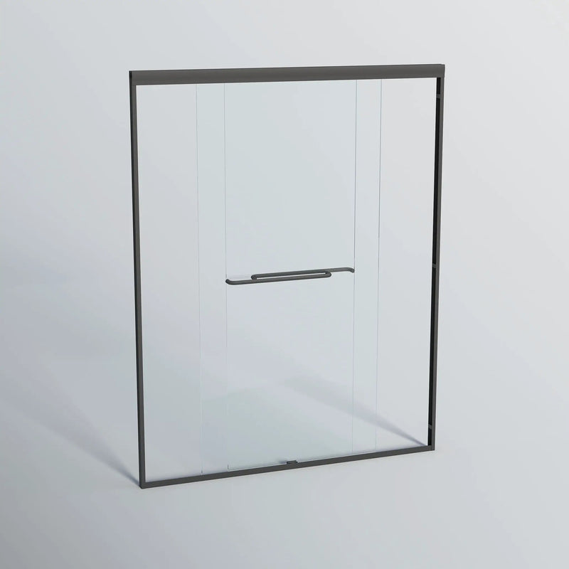 Double Sliding Shower Door, Semi-Frameless Bypass Bathroom Sliding Door With 1/4" (6 Mm) Tempered Glass For Walk-In Shower by HouseOfZazla