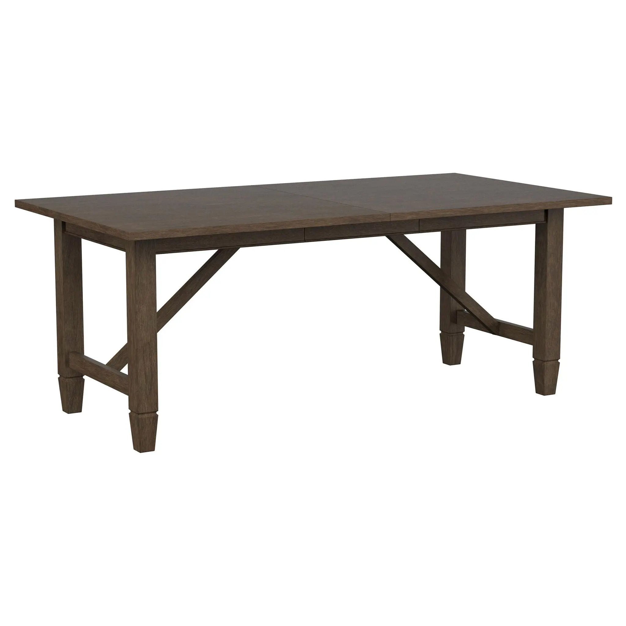 Jamie - Rectangular Dining Table With Extension Leaf - Light Brown by HouseOfZazla