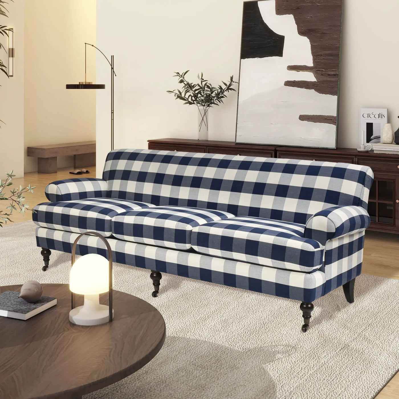 Alana Lawson - Modern Three Cushion Tightback Sofa by HouseOfZazla