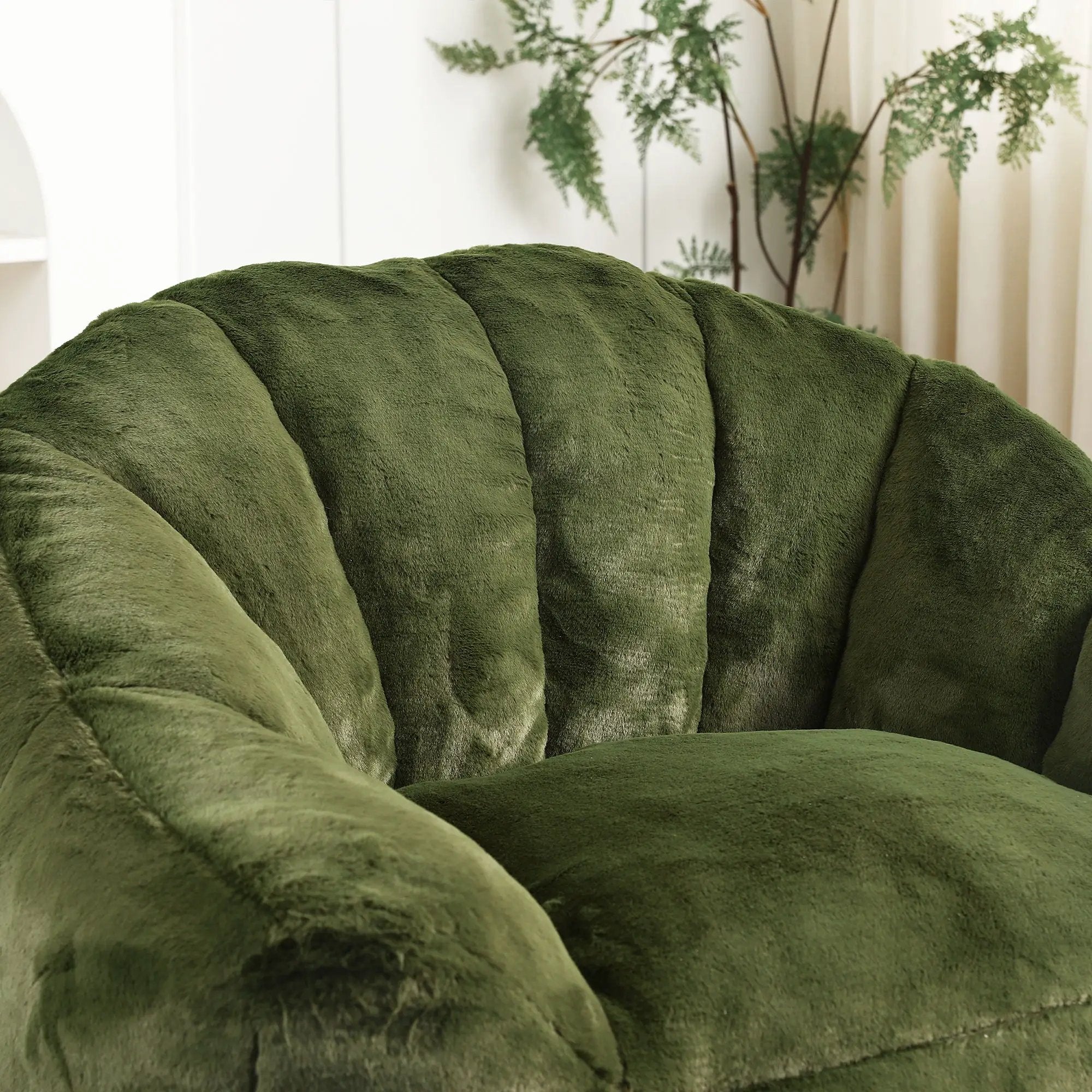 Beanbag Chair, Beanbag Sofa Chair With Armrests Stuffed High Density Foam by HouseOfZazla