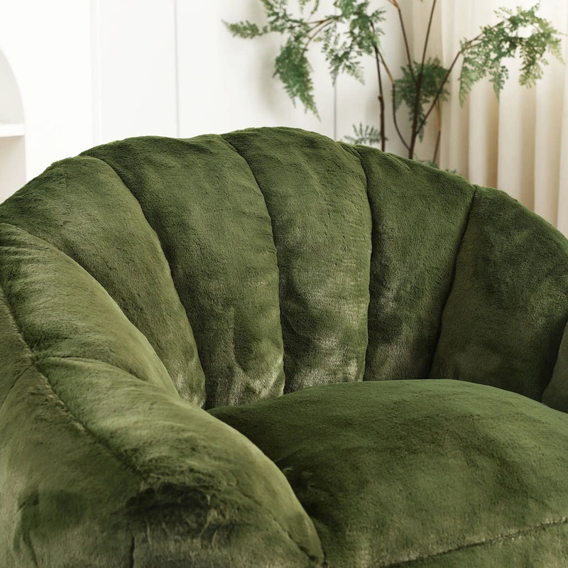 Beanbag Chair, Beanbag Sofa Chair With Armrests Stuffed High Density Foam by HouseOfZazla