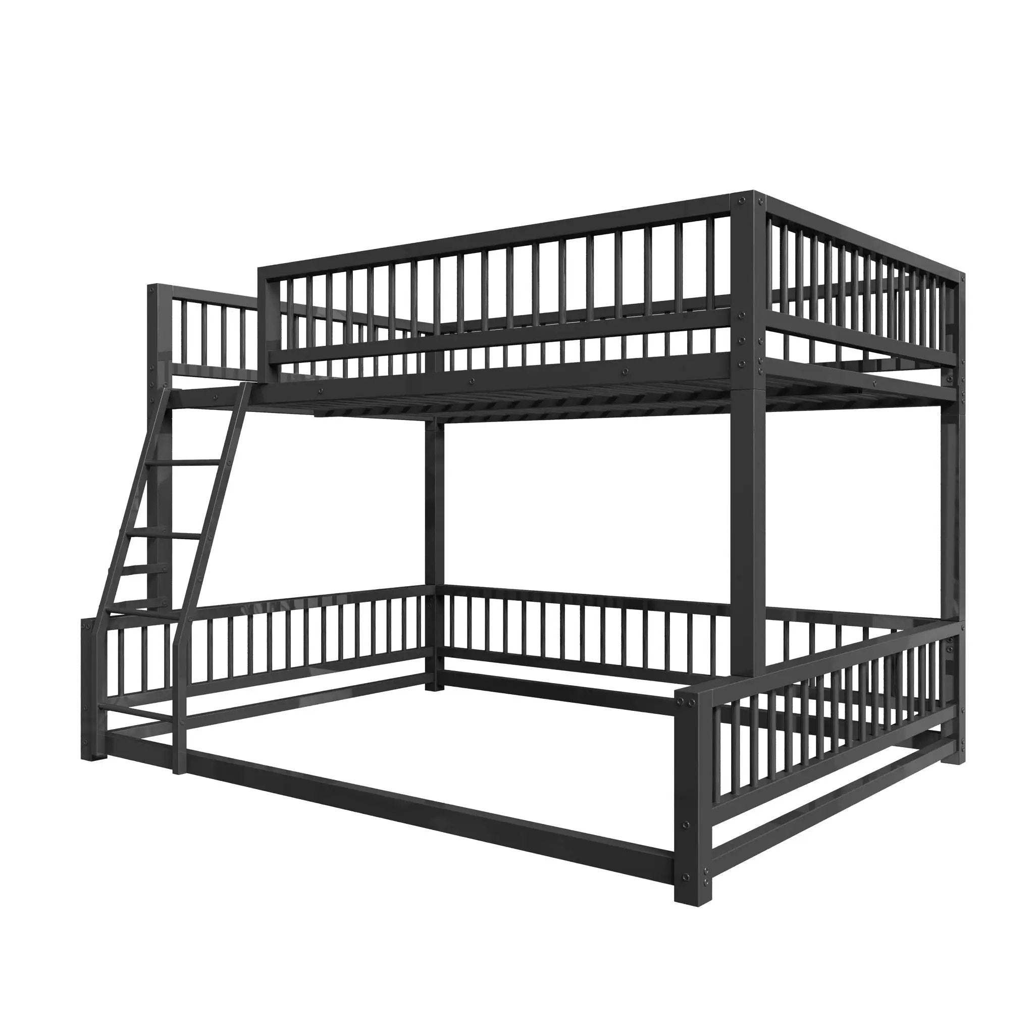 Bunk Bed With Ladder And Safety Guardrails by HouseOfZazla