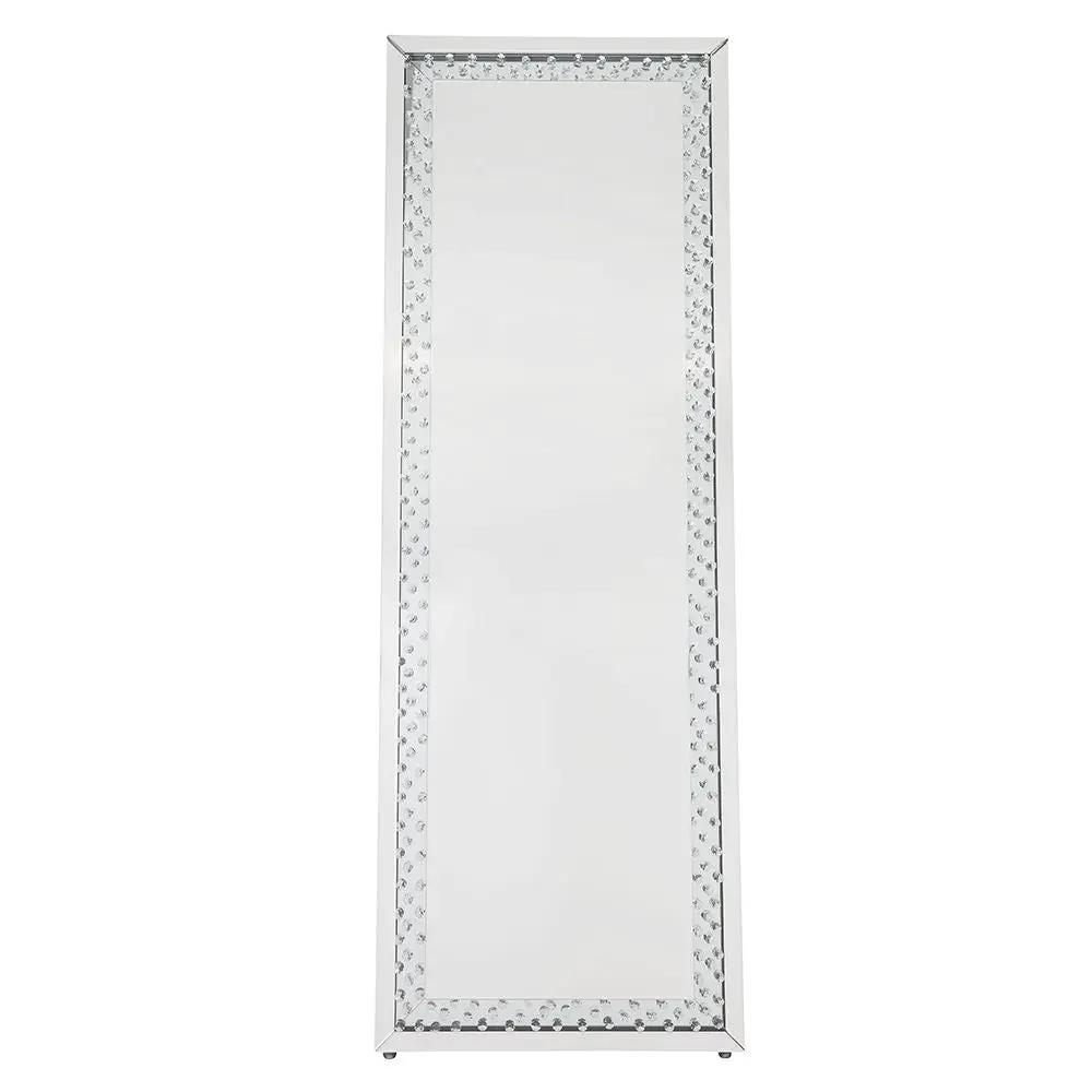 Nysa - Floor Mirror - Mirrored & Faux Crystals by Unique Piece Furniture