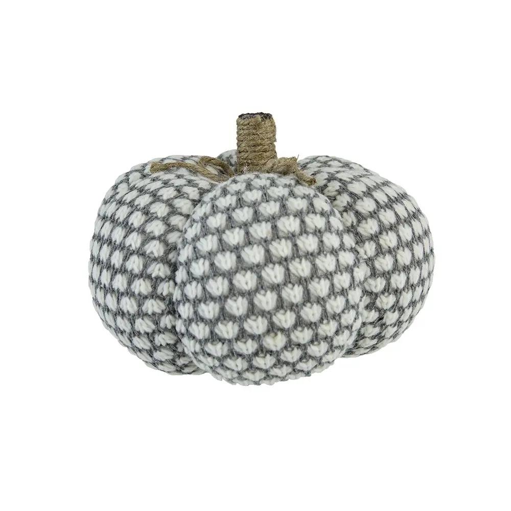 Knite Pumpkin Ornament Decor For Holiday Harvest Festival Fall Festival & Thanksgiving by Unique Piece Furniture