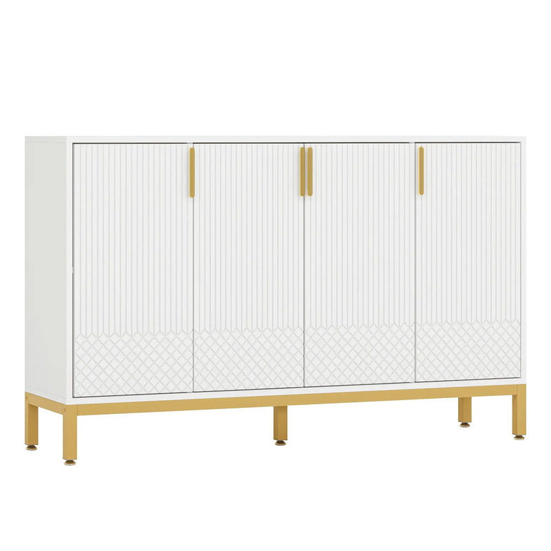 Buffet Sideboard Cabinet With Geometric Doors by HouseOfZazla