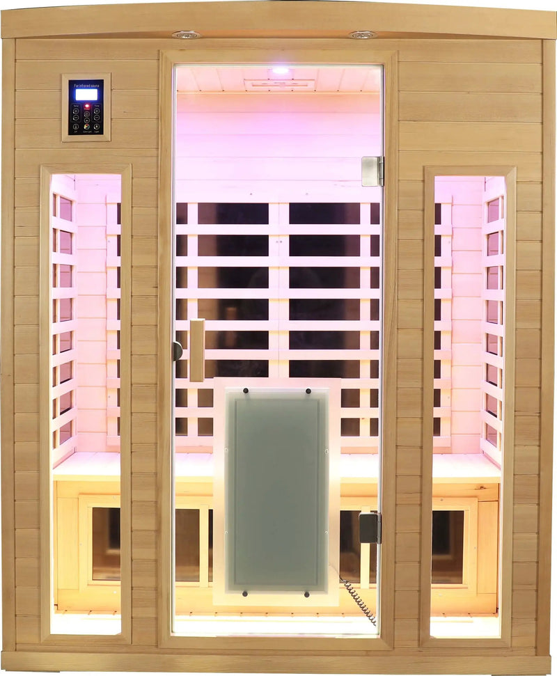 Low EMF Three person Far infrared sauna room (Roof & Floor) by HouseOfZazla
