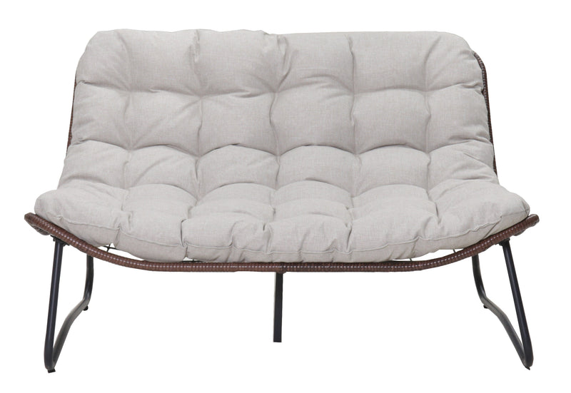 Patio Loveseat Sofa with Luxury Thick Cushion by HouseOfZazla