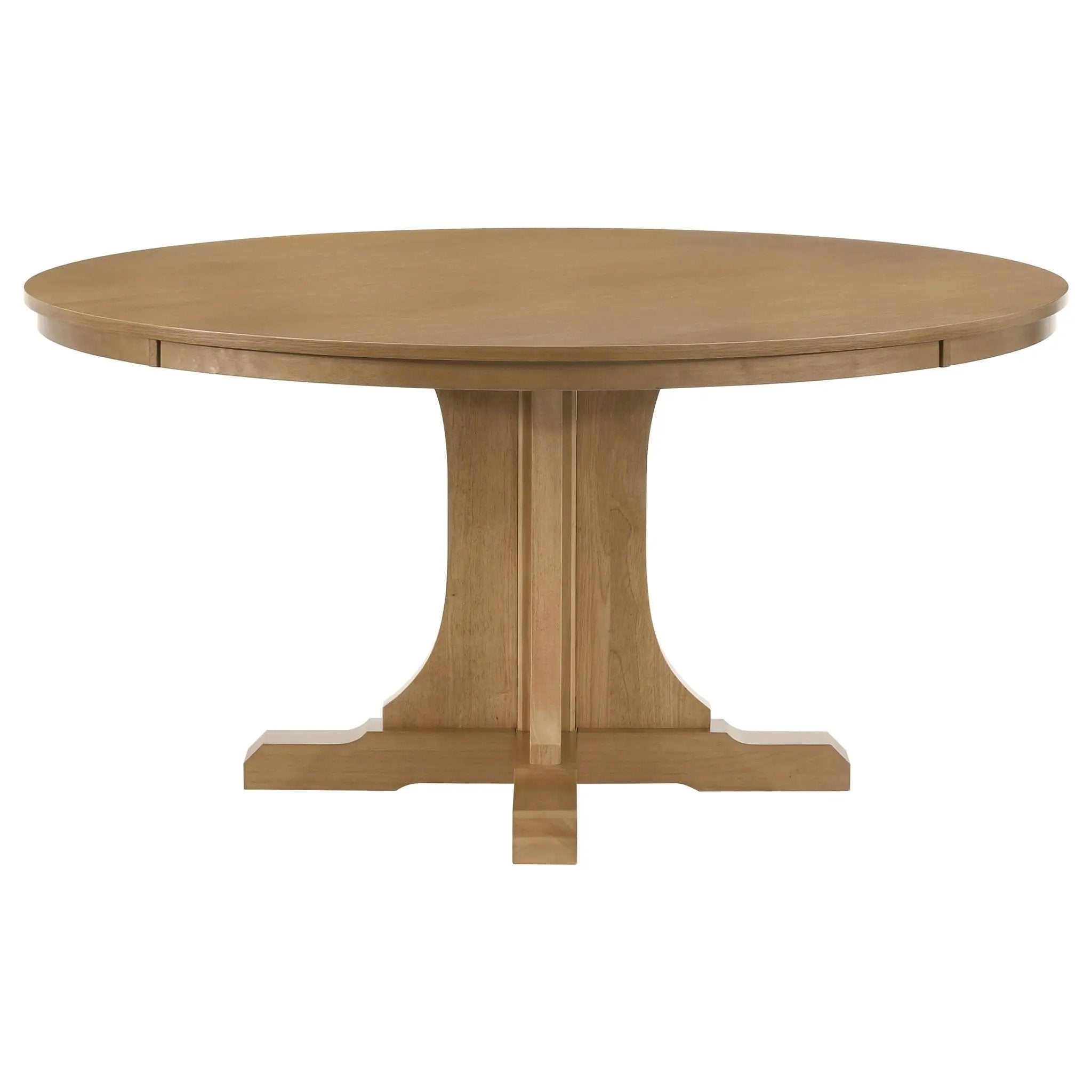 Hartville 7-piece Round Dining Table Set Natural Light Brown by Unique Piece Furniture