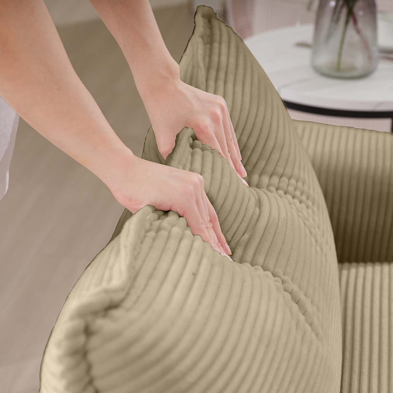 Classic Modern Comfortable Single Chair Deep Seat Sofa With Footstool by HouseOfZazla