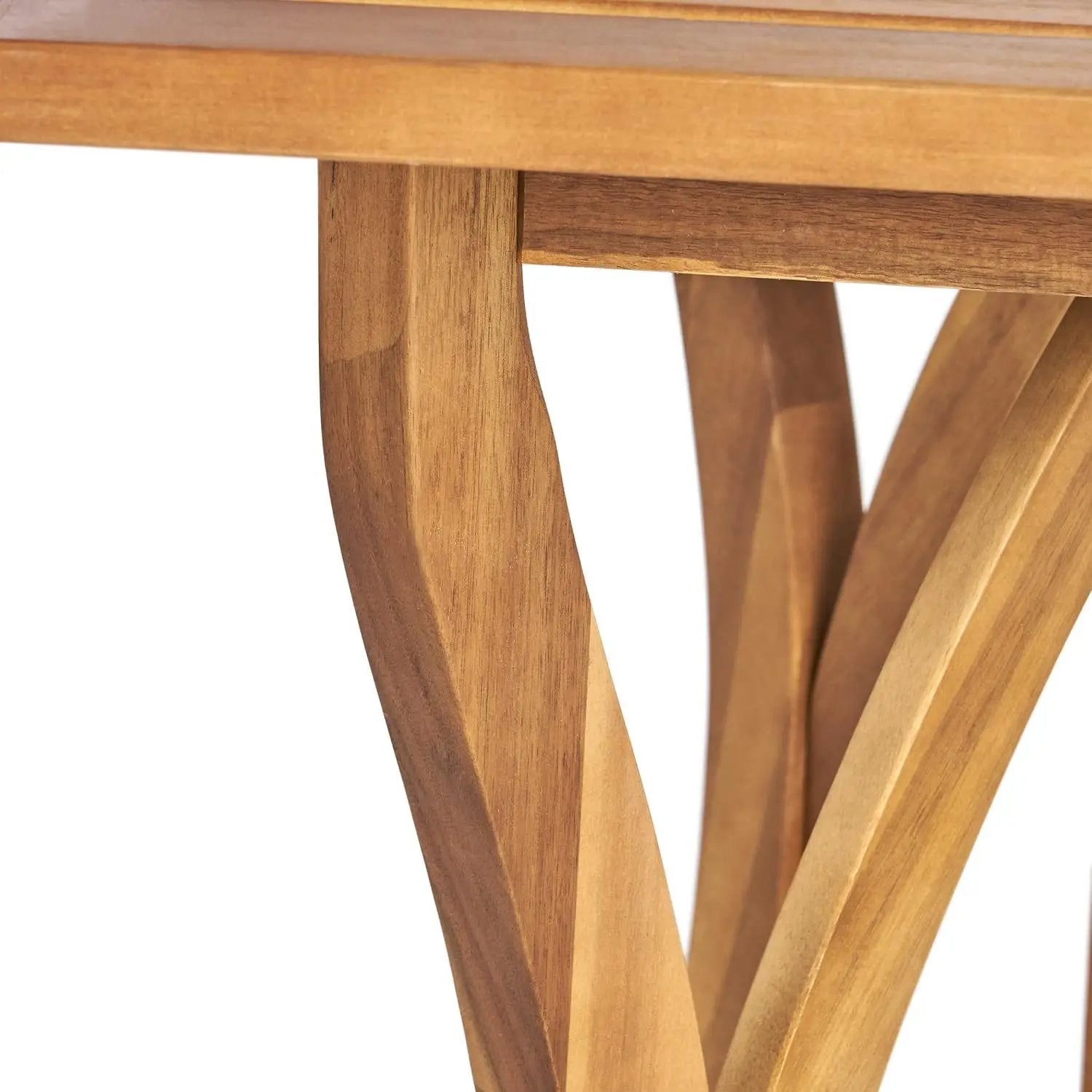 Outdoor 7 Piece Dining Set With Rectangular Table - Teak by HouseOfZazla