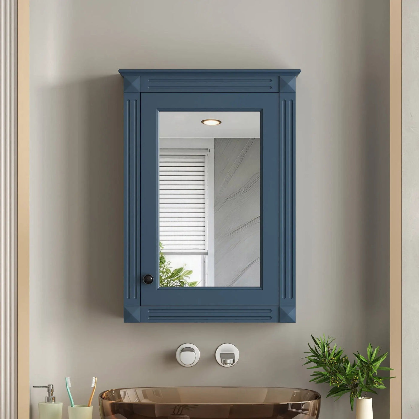 Wall Mounted Bathroom Storage Medicine Cabinet For Over Toilet With Mirror by Unique Piece Furniture