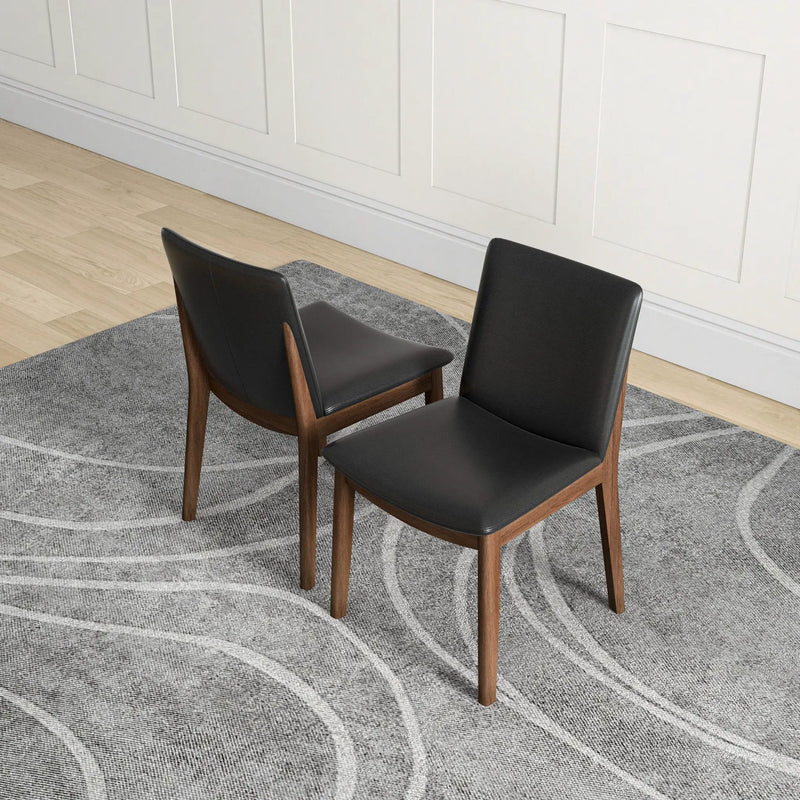 Laura - Mid-Century Modern Solid Wood Dining Chair (Set of 2) by HouseOfZazla