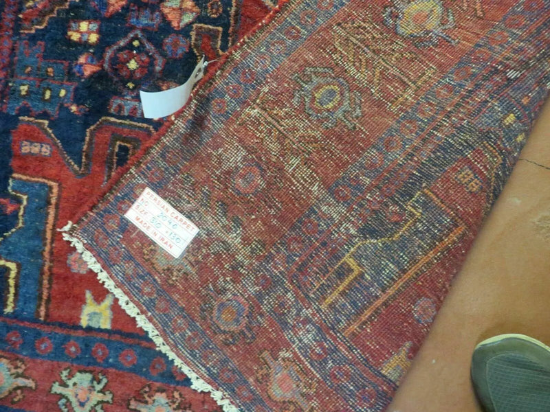 4' X 10' Antique Handmade Turkish Floral Tribal Oriental Wool Rug #627 by Jewel Rugs