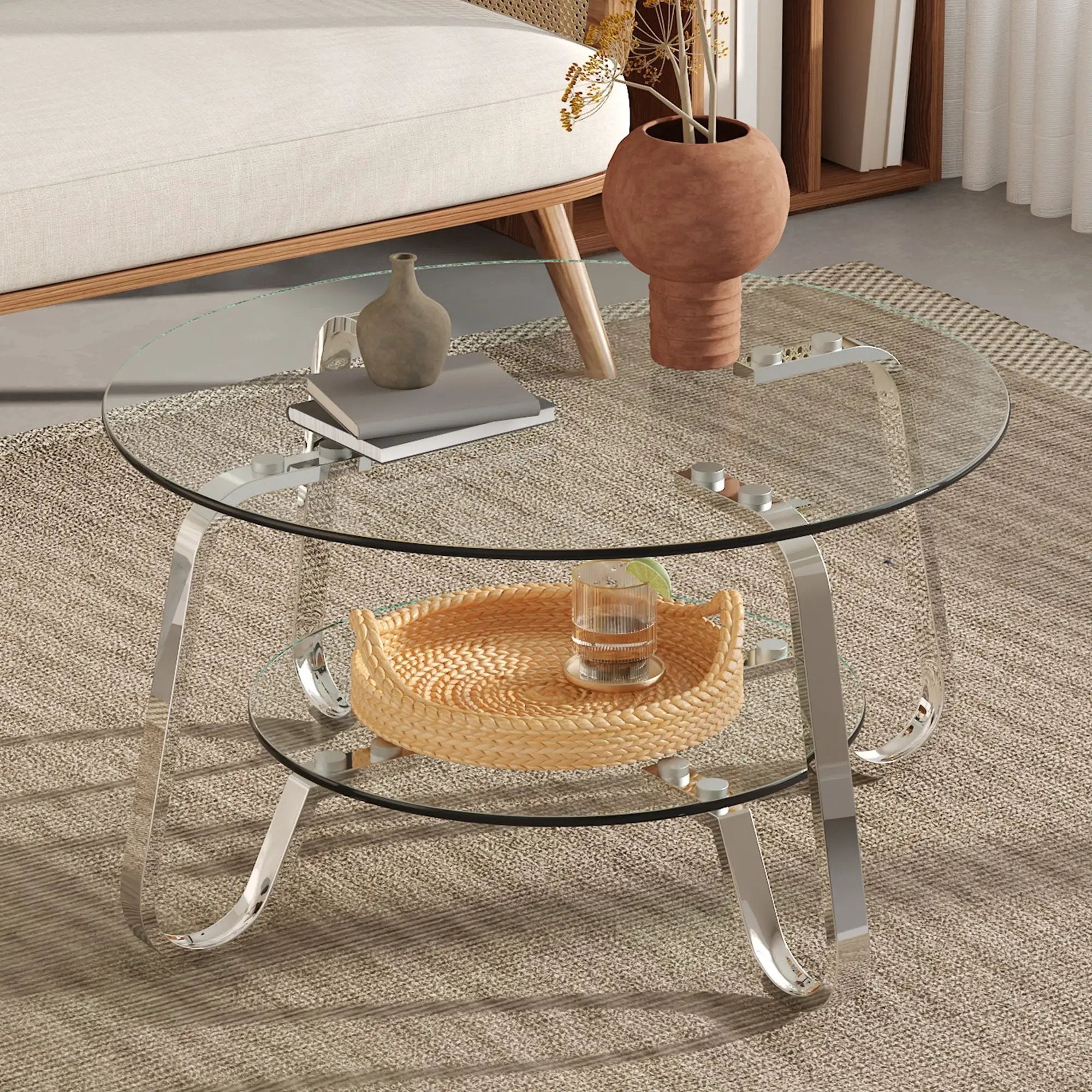 Double Layer Coffee Table by Unique Piece Furniture