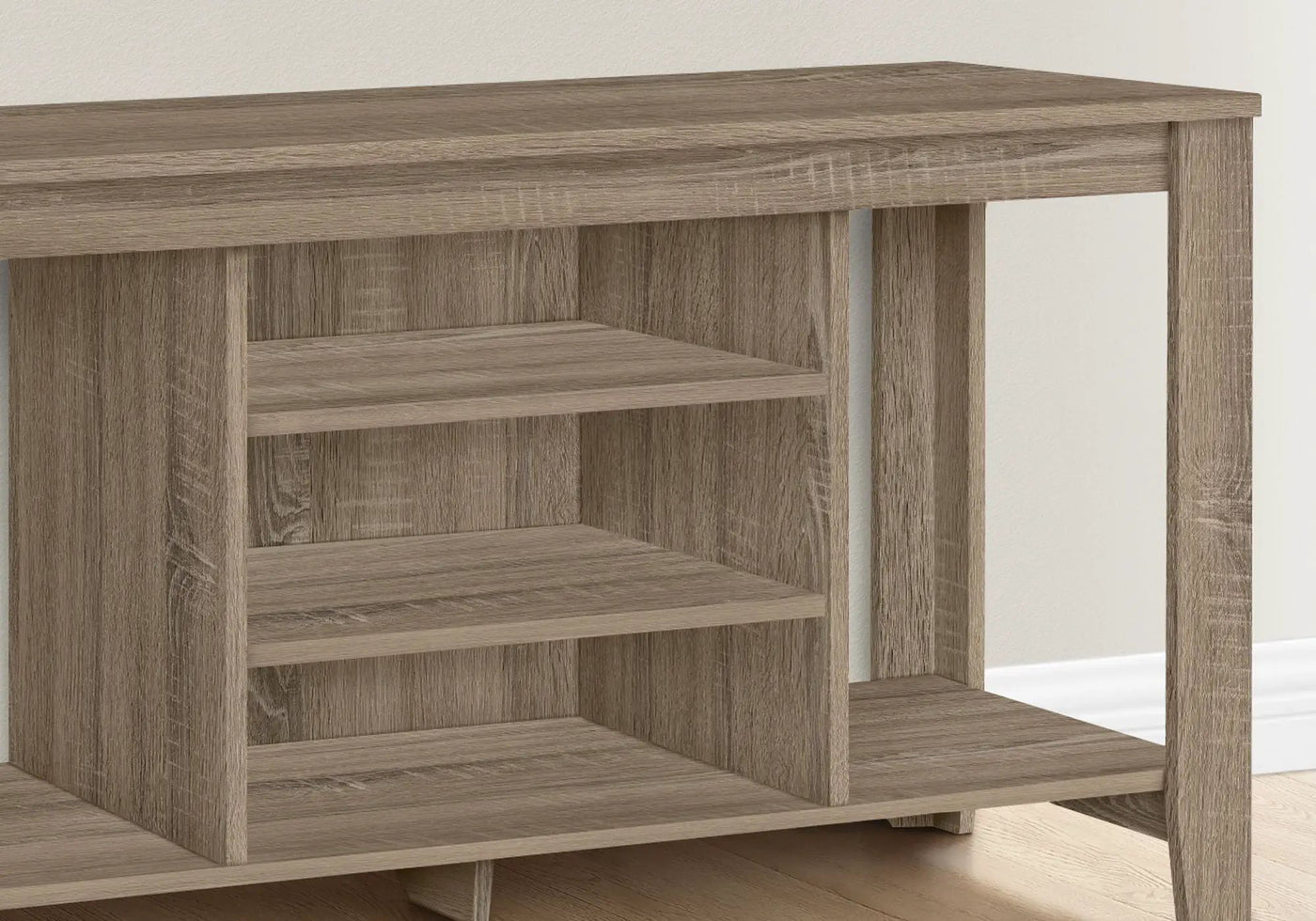 TV Stand, Console, Media Entertainment Center, Versatile Storage Shelves by HouseOfZazla