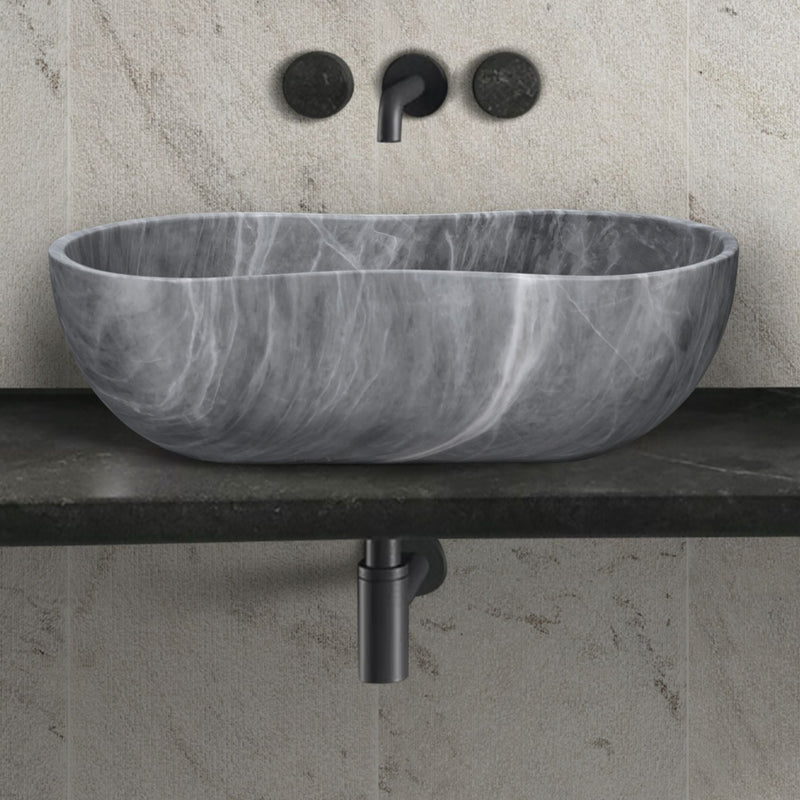 Bathroom Vessel Sink With Wavy Design by HouseOfZazla