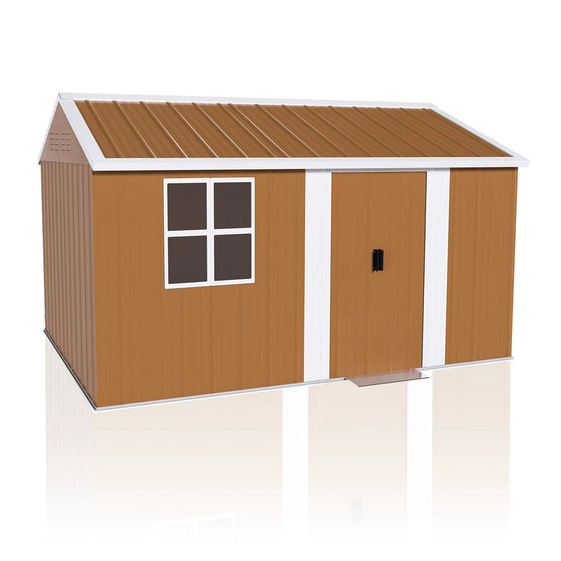 12x8 FT Heavy-Duty Metal Storage Shed by HouseOfZazla
