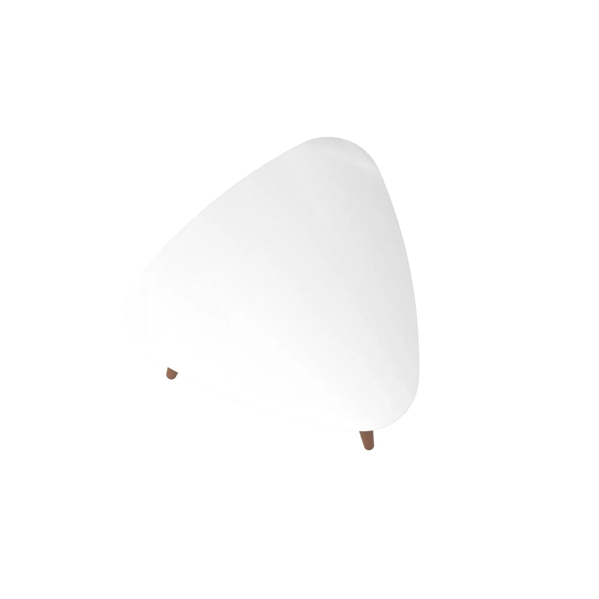 Utopia - Triangle End Table - White by HouseOfZazla