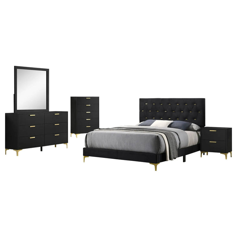 Kendall 5-piece Queen Bedroom Set Black by Unique Piece Furniture
