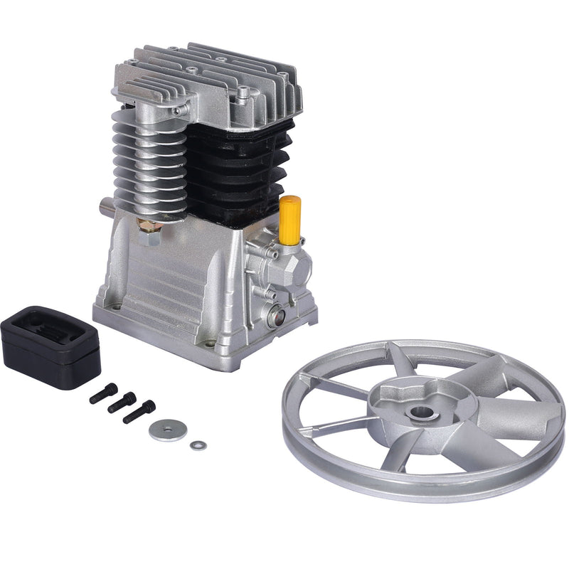 Piston 2Hp Air Compressor Head Pump 115Psi 1.5Kw - Silver by HouseOfZazla