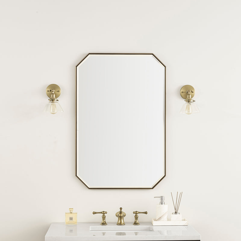 James Martin Rohe 24" Mirror, Champagne Brass, view 2