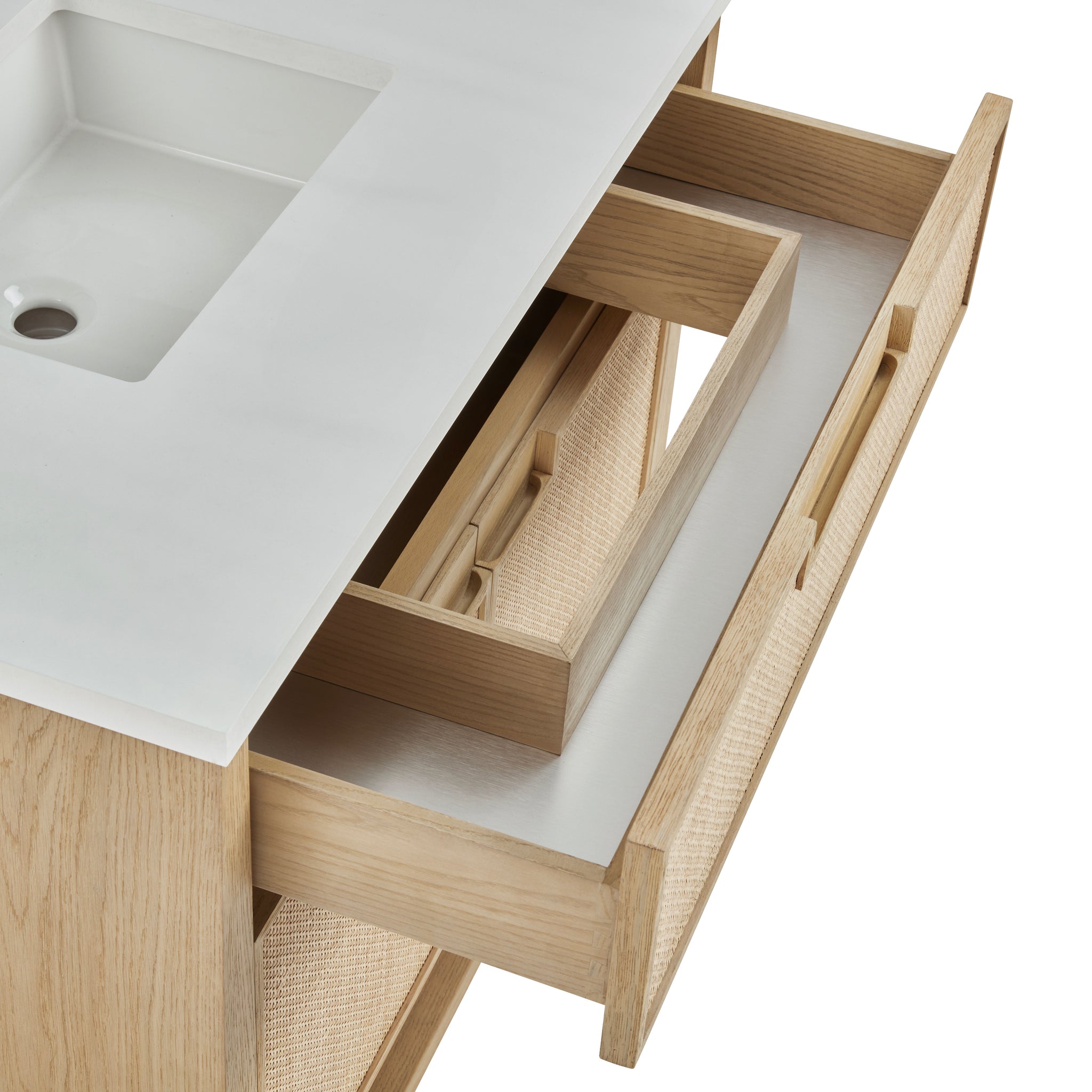James Martin Solene 36" Single Bathroom Vanity, Seaside Oak, view 20